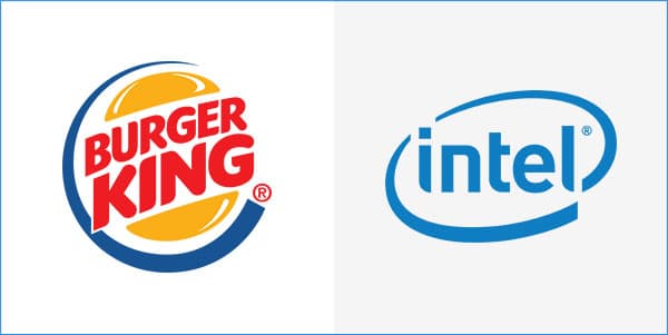 logos burger king e intel