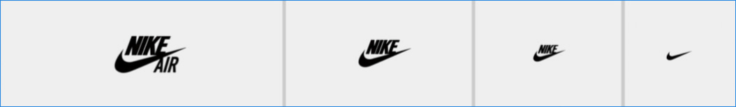 versiones responsivas logotipo nike