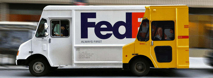 Alusión a la competencia FedEx