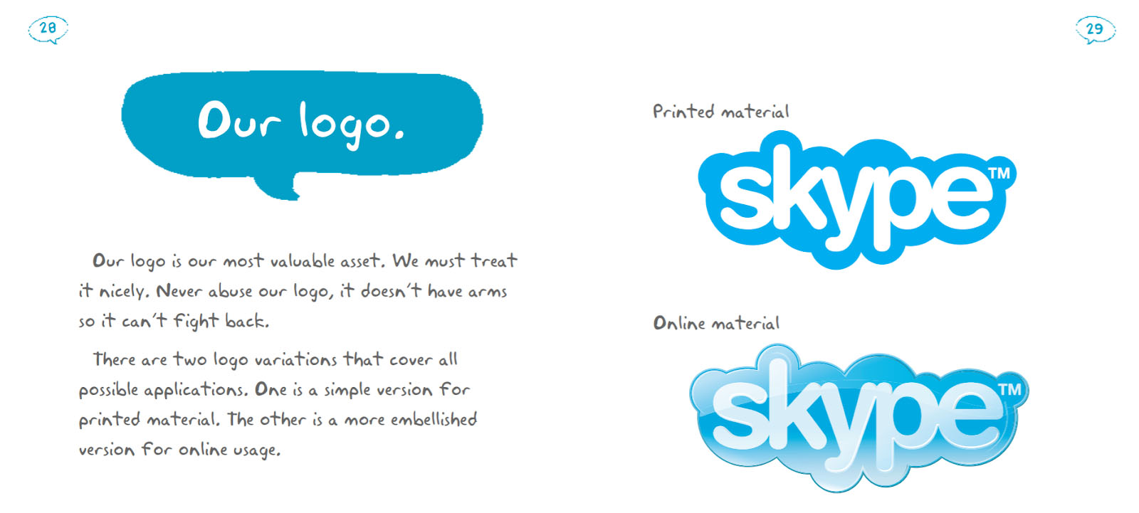 manual de marca skype